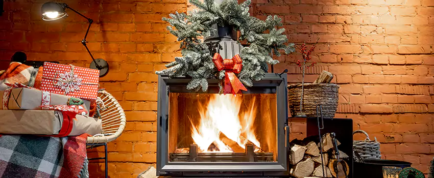 Travis Industries Linear Gas Fireplace Installation in Port Washington, New York