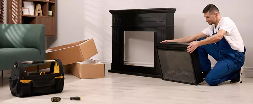 Old Rusted Metal Fireplace Repair And Replacement in Port Washington, NY