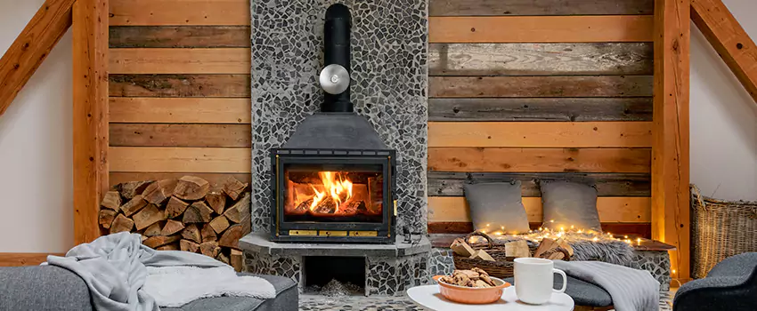 Thelin Hearth Products Direct Vent Gas Stove Fireplace Inspection in Port Washington, New York